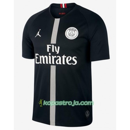 Billiga Fotbollströjor Paris Saint-Germain Jodan Svart Tredje tröja 2018/19 Kortärmad